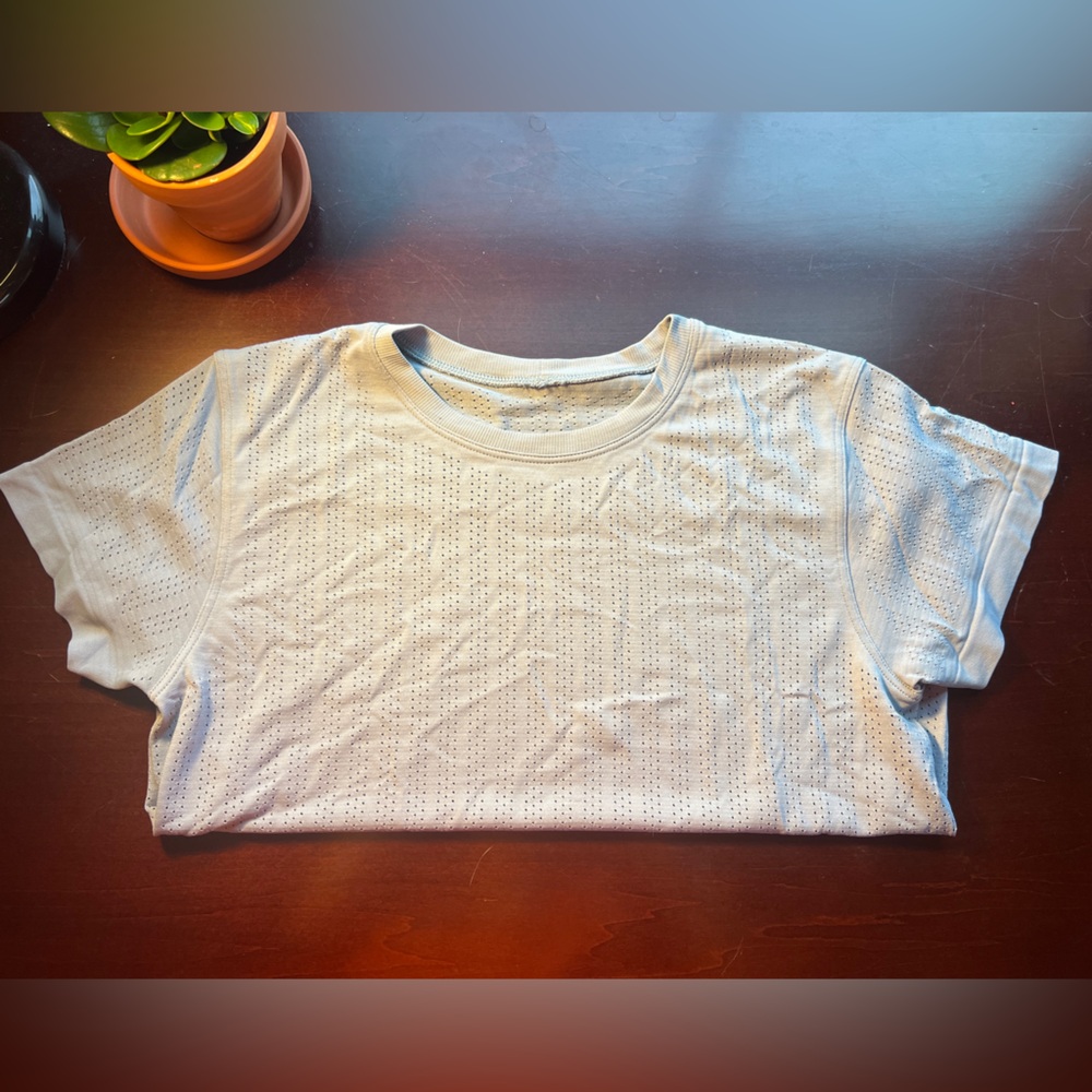 LULULEMON🍋 Train To Be Short Sleeve Shirt *Stripe